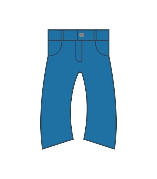 Pantalones de moda dibujos animados aislados | Vector Premium Pantalones de moda dibujos animados aislados | Vector Premium