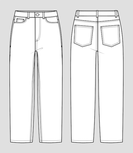 Pantalones vaqueros abultados de ajuste regular