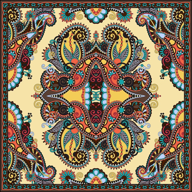 Pañuelo paisley floral ornamental tradicional Puedes usar este patrón en el diseño