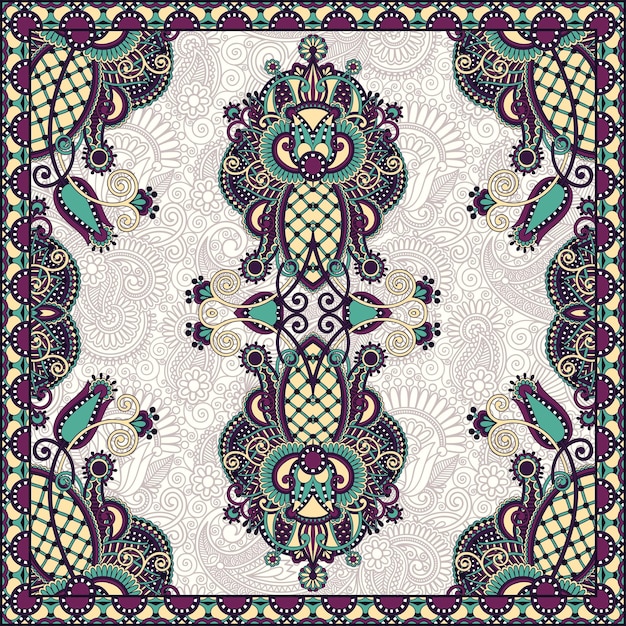 Pañuelo paisley floral ornamental tradicional puedes usar este patrón en el diseño