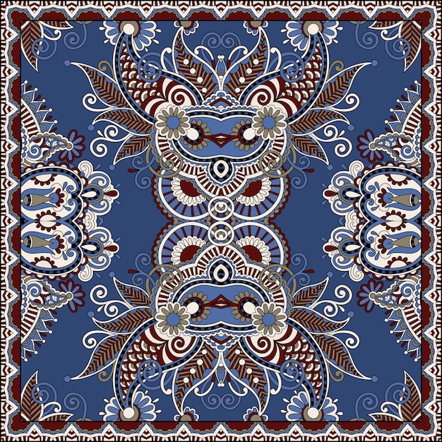 Pañuelo paisley floral ornamental tradicional
