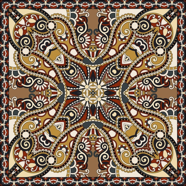Pañuelo paisley floral ornamental tradicional
