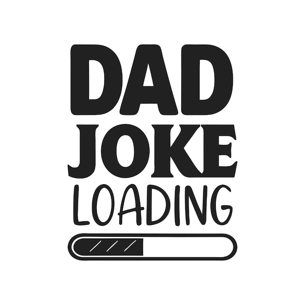 Papá Broma cargando diseño vectorial de tipografía