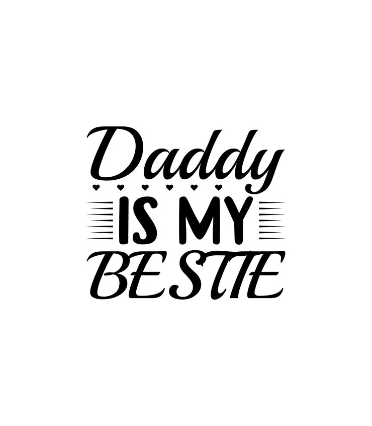 Papá es mi mejor amigo. Diseño de camiseta de cita de padre de vector de tipografía