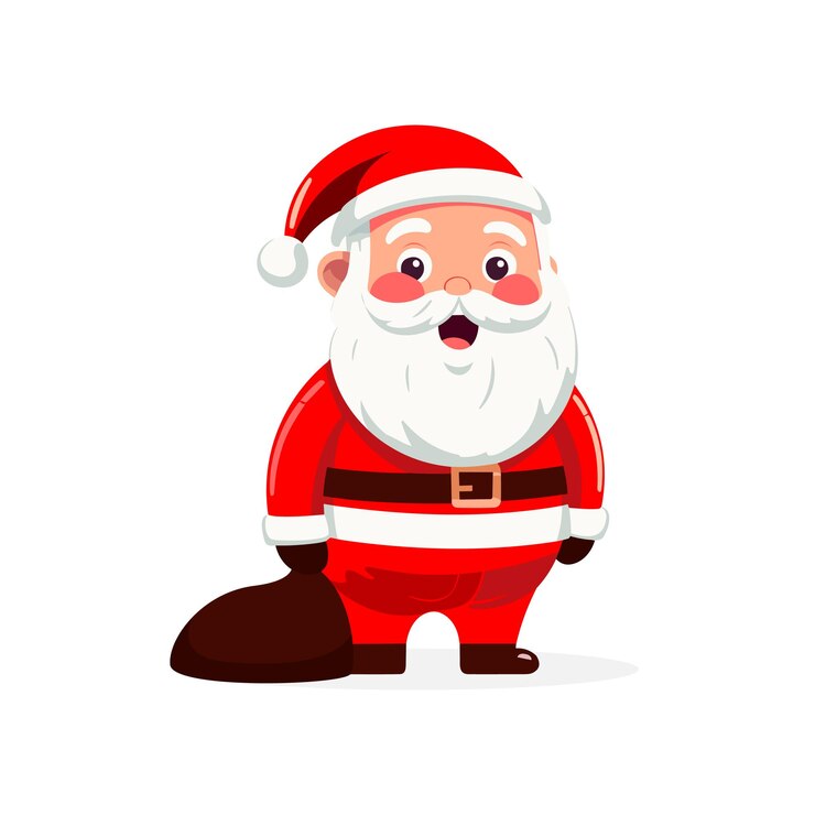 Papá Noel con bolsa de regalo de Navidad