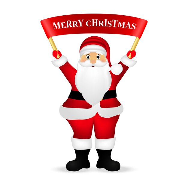 Papá Noel desea a todos una feliz Navidad.