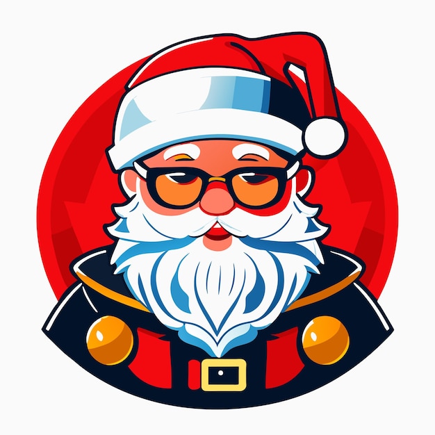 Vector papá noel disfrazado