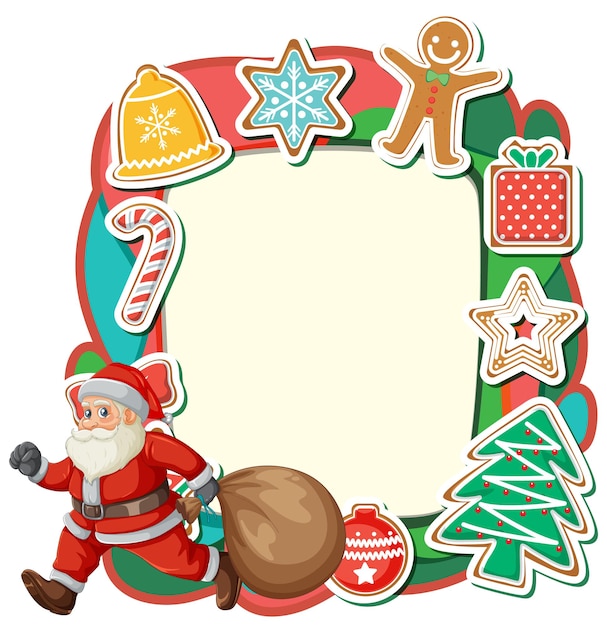 Papá Noel y las golosinas navideñas