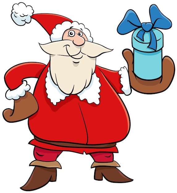 Papá Noel con regalos de Navidad