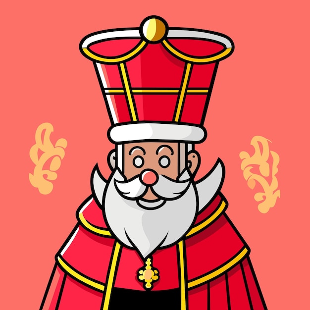 papá noel con sombrero año nuevo sinterklass