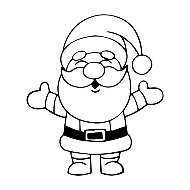 Vector el papá noel