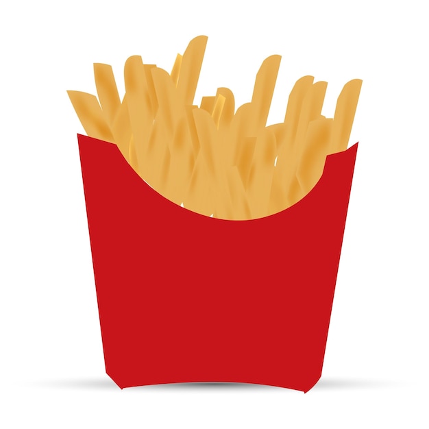 papas fritas vectoriales