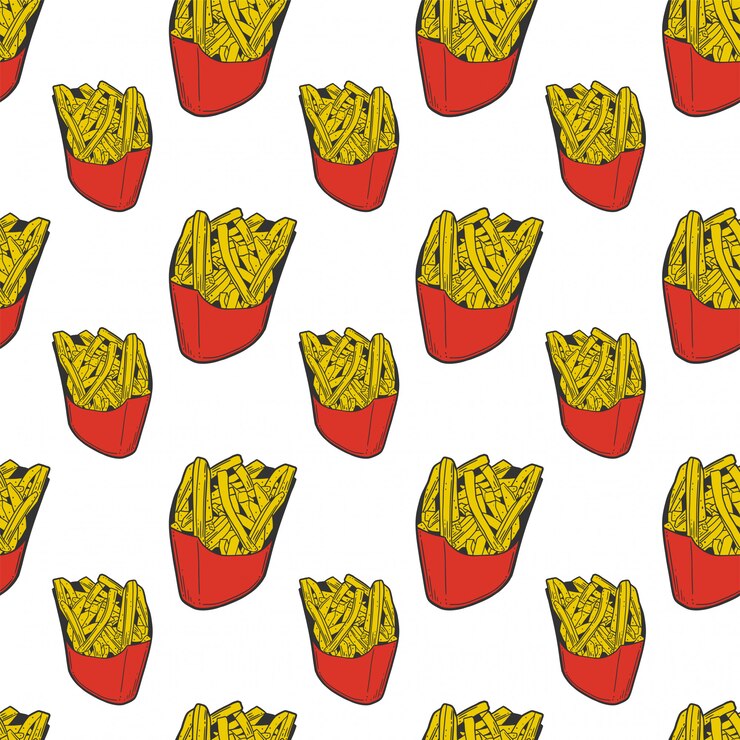 Vector papas fritas.