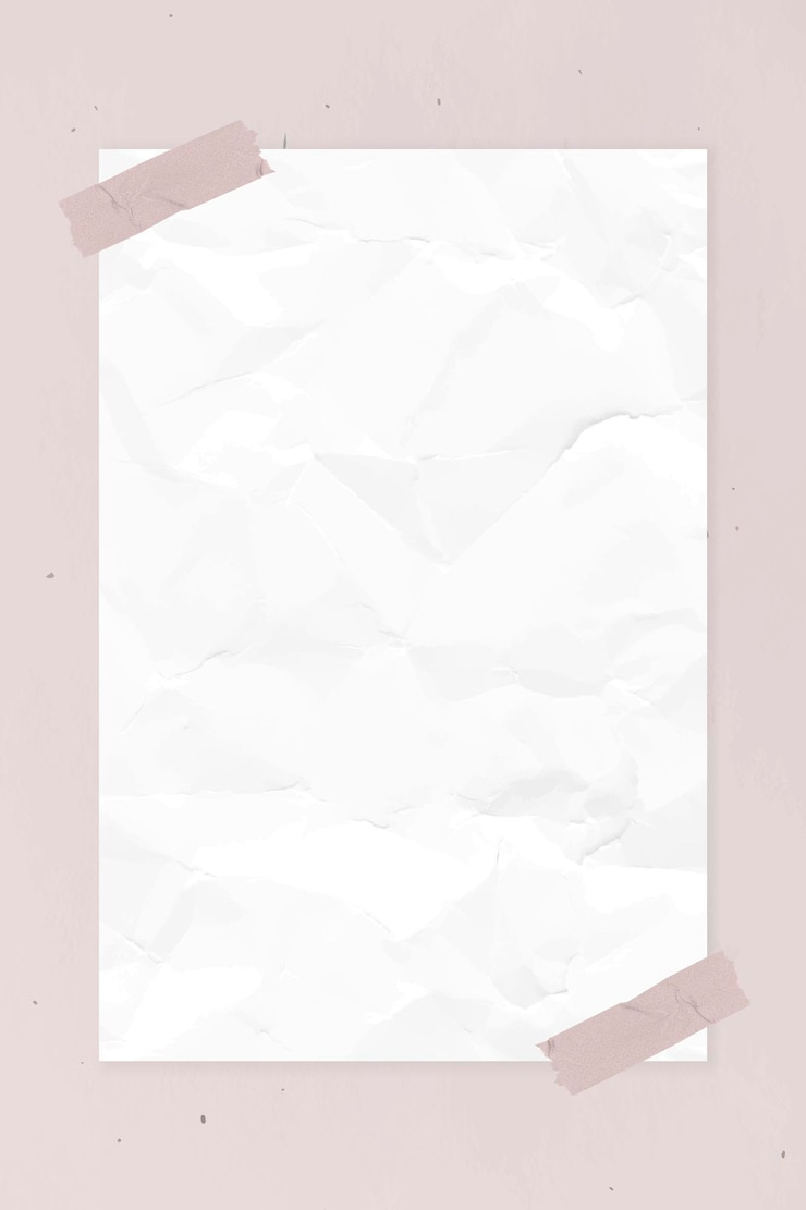 Vector papel arrugado en blanco con vector de plantilla de cinta washi
