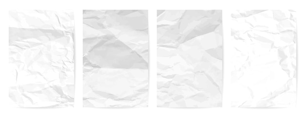 Papel arrugado delgado blanco