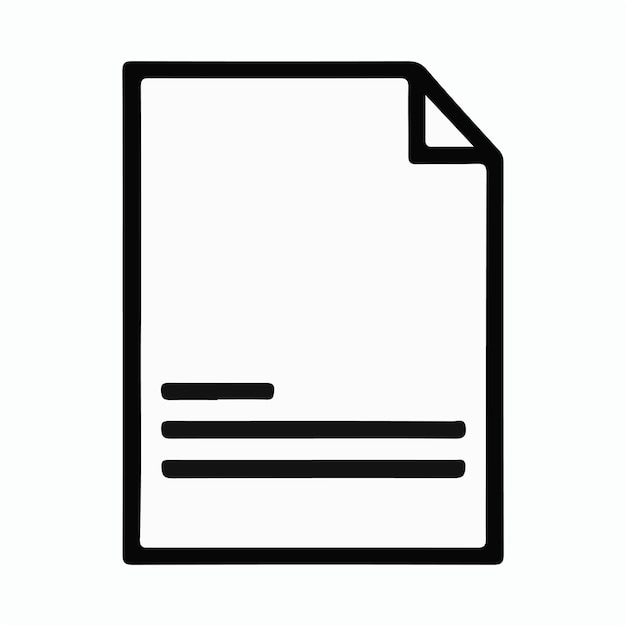 un papel blanco con un contorno negro que dice el documento