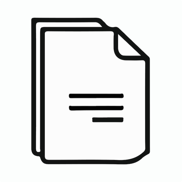un papel blanco con un contorno negro que dice el documento