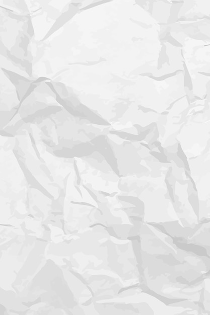Papel blanco limpio y arrugado