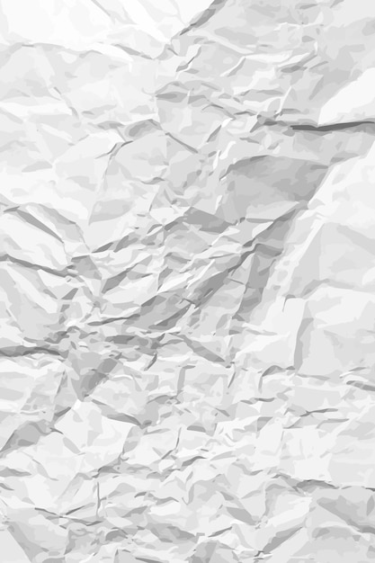 Papel blanco limpio y arrugado
