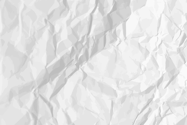 Papel blanco limpio y arrugado