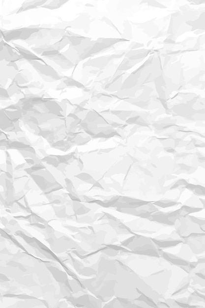 Papel blanco limpio y arrugado