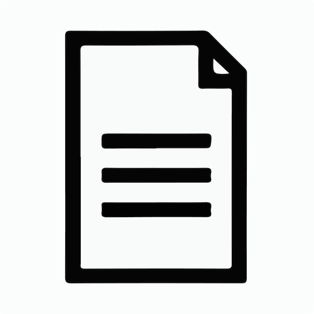 un papel blanco y negro con un documento en él