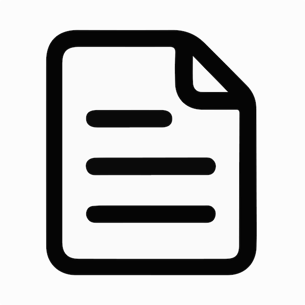 un papel blanco y negro con un documento en él