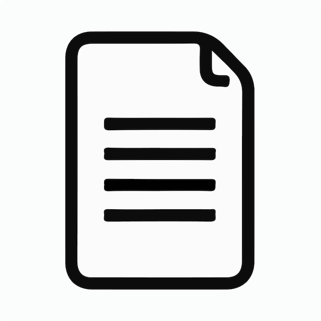 un papel blanco y negro con un documento en él