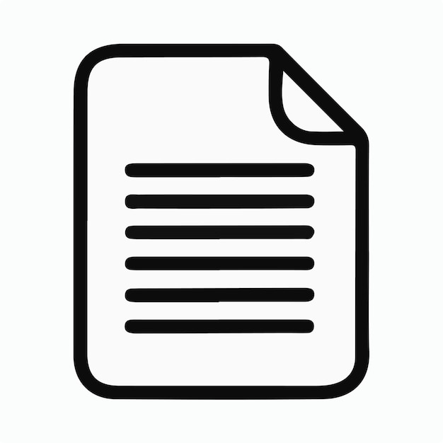 un papel blanco y negro con un documento en el medio