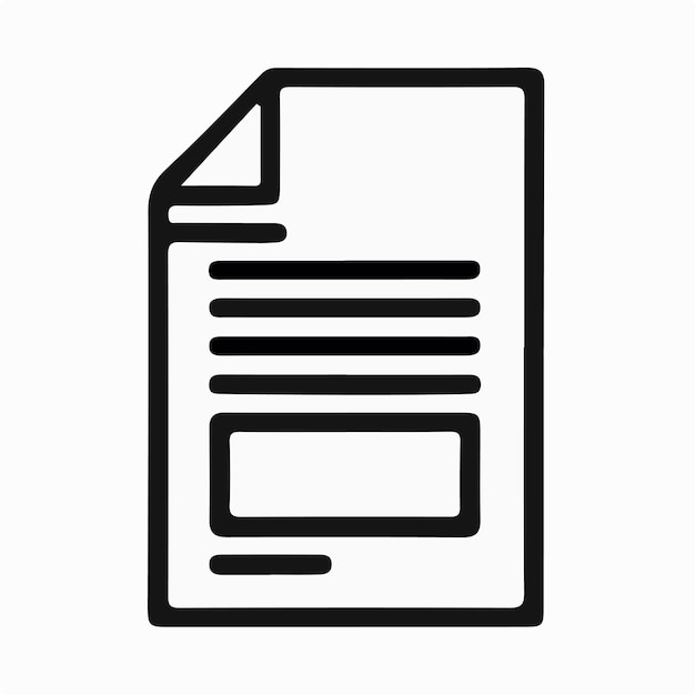 un papel blanco y negro con un fondo blanco que dice archivo