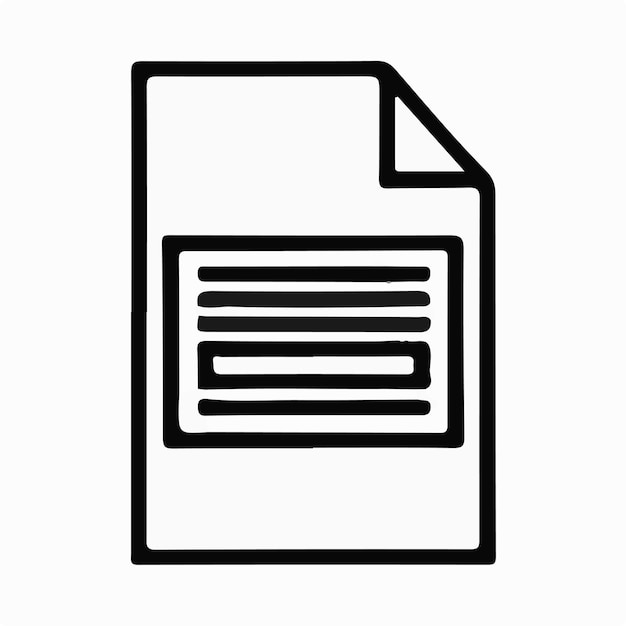 un papel blanco y negro con un fondo blanco que dice la palabra en él