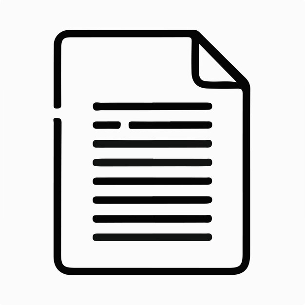 un papel blanco y negro con un fondo blanco que dice la palabra
