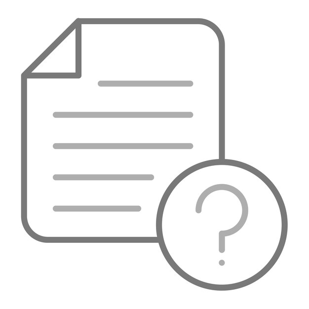 un papel blanco con un signo de pregunta en él