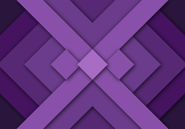 Papel de capa de superposición geométrica de fondo púrpura cortado en la oscuridad con diseño de espacio
