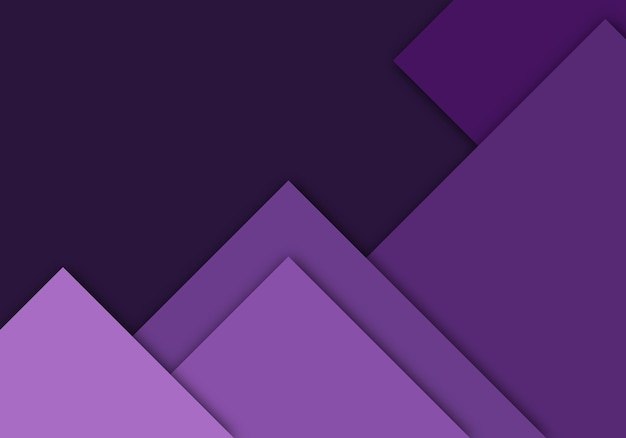 Papel de capa de superposición geométrica de fondo púrpura cortado en la oscuridad con diseño de espacio