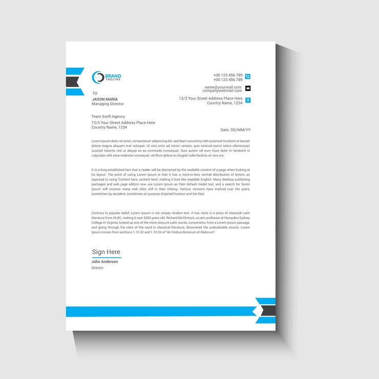 Papel de carta corporativo