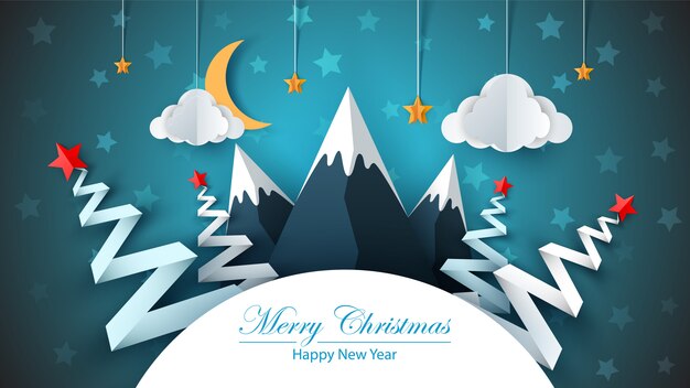 Papel de dibujos animados feliz año nuevo