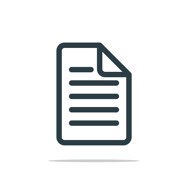 Papel documento icono Logo plantilla ilustración diseño Vector EPS 10
