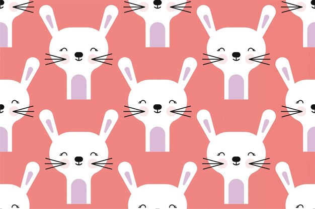 Papel de embalaje de animales bonito con fondo de patrón sin costuras