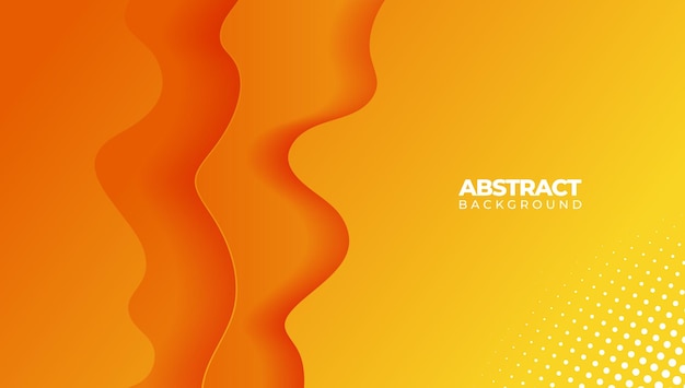 Papel de fondo abstracto cortado liso naranja perfecto con papel tapiz dispositivo página web banner