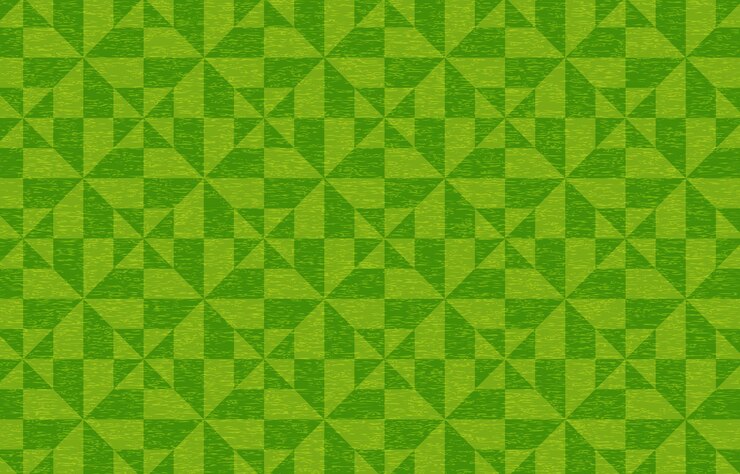 Vector papel japonés verde y patrón japonés.