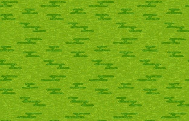 Papel japonés verde y patrón japonés.