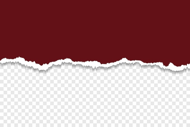 Papel marrón roto con fondo transparente para el diseño