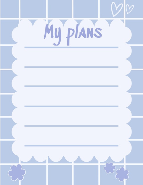 Papel de nota lindo escribir memo y plan de escritura para recordatorio Diseño vectorial adecuado para múltiples propósitos