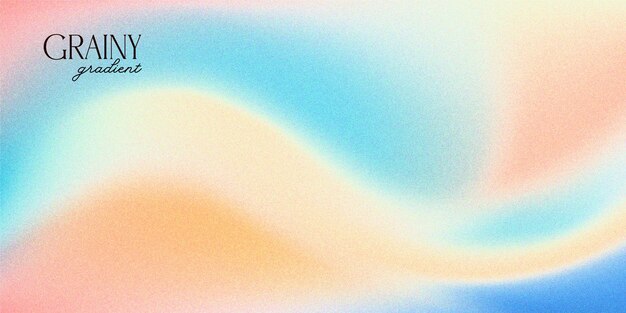 Papel de pared apagado con gradiente granulado color pastel borroso váctero de fondo ondulado
