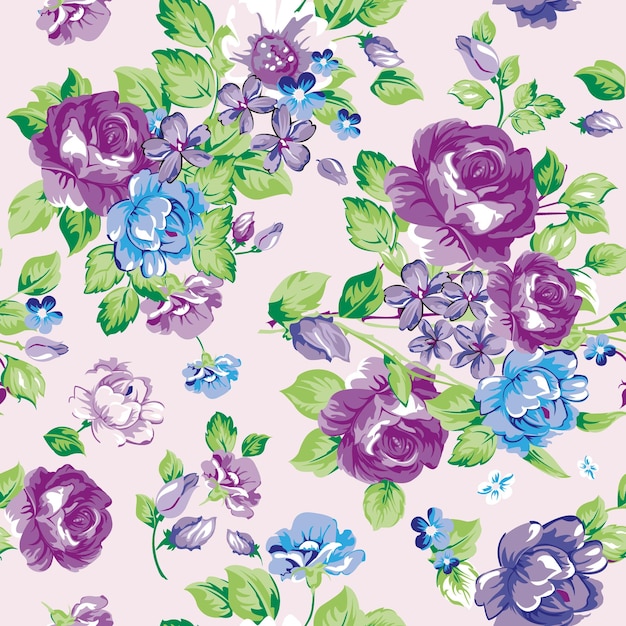 Papel de pared con estampado vectorial de tela de fondo textil sin costuras