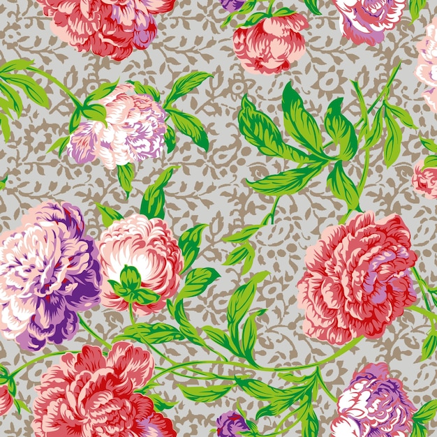 Papel de pared con estampado vectorial de tela de fondo textil sin costuras