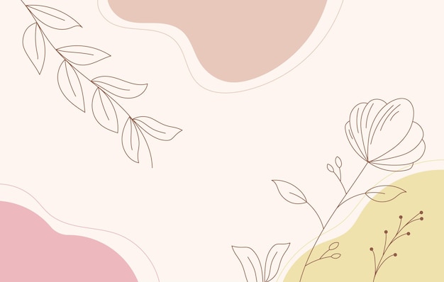 Papel de pared floral en color pastel