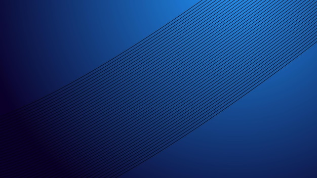 Papel de pared de fondo de gradiente azul con línea curva para telón de fondo o presentación
