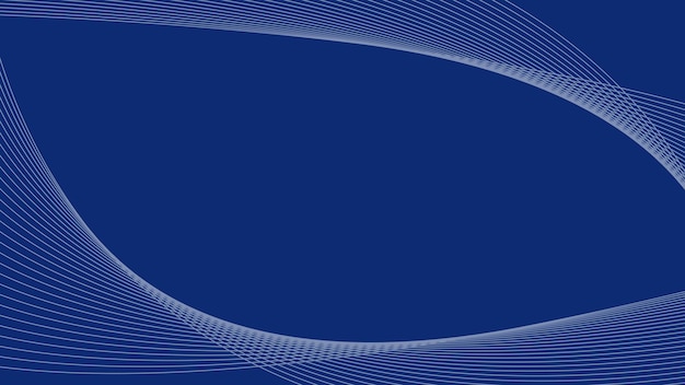 Papel de pared de fondo de gradiente azul con línea curva para telón de fondo o presentación